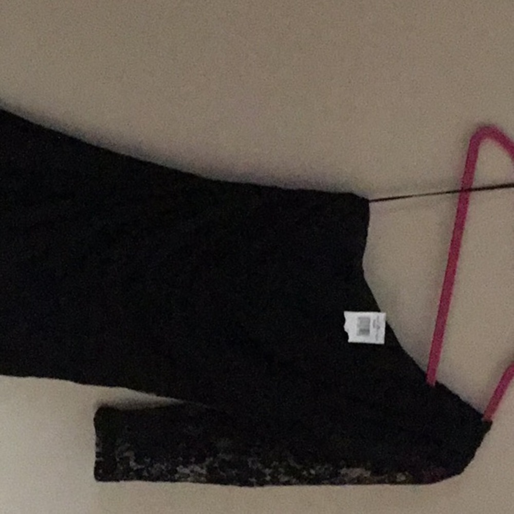 Express woman’s black lace dress